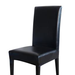 PU Tecido Cadeira Capa para Sala de Jantar, Tudo Incluído, Impermeável, Elástico, À Prova de Poeira, Escritório, Hotel, Animais - Image 1