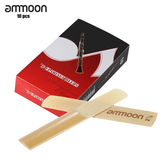 Kit Ammoon de 10 Peças para Clarinete em Bambu 2.5 com Acessórios para Instrumentos de Sopro