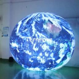 Globo de terra inflável gigante, com globo de terra e luz de led, para eventos - Image 2
