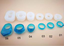 6 estilos de silicone molde de jóias anel de dedo molde resina molde de silicone artesanal ferramenta diy artesanato resina cola epoxy moldes size16/16.6/17mm - Image 2