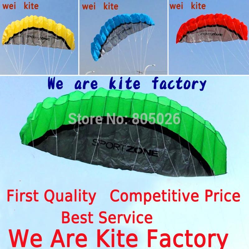 Dual Line Stunt Power Kite, Soft Parafoil Kite, Surf Flying, Outdoor Fun Sports Kites, kiteboard, Fábrica Koi, 2.5m, Frete Grátis - Image 1