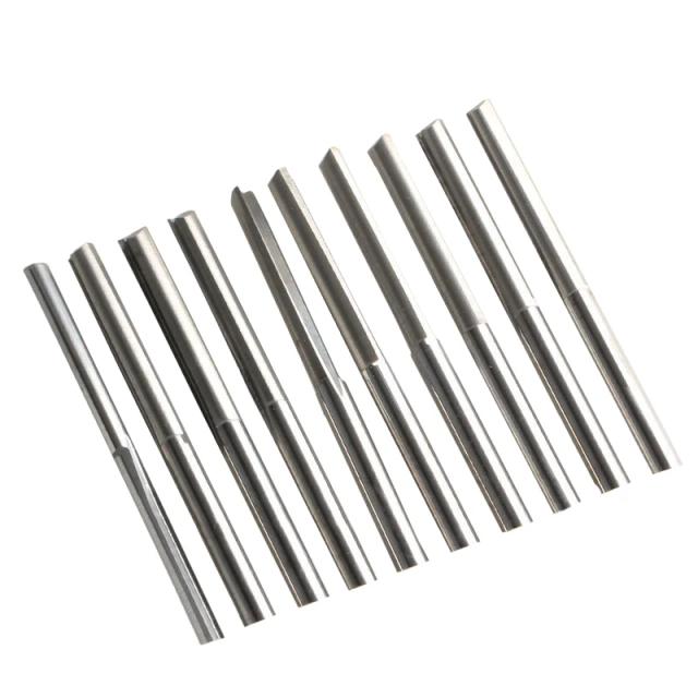 Conjunto de 10 Cortadores CNC 2 Flauta 3.175mm para Madeira, Espuma, MDF e PVC