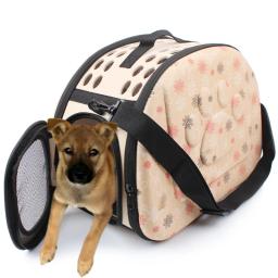 Bolsa transportadora para animais de estimação em 3 cores, dobrável, portátil, respirável, caixa de transporte para cães pequenos, filhotes, cachorros, bolsa de viagem - Image 2