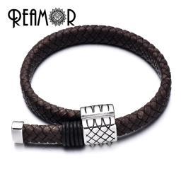 REAMOR-Corda De Couro Trançado Genuíno para Fazer Jóias, Cabo De Cordas Vintage, Acessórios Artesanais, 10x5mm de Largura, 8x4mm, 2 Cores - Image 3