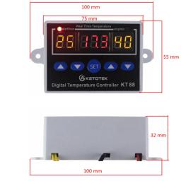 Termostato digital, controle de temperatura para aquário, sensor de incubadora, 12v 220v, led, controle de temperatura - Image 5