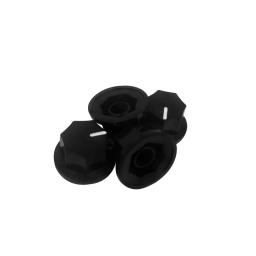 Fleor-plástico amplificador botões para amplificador de guitarra, baixo e guitarra control botão, acessórios de cor preta, 12pcs - Image 5
