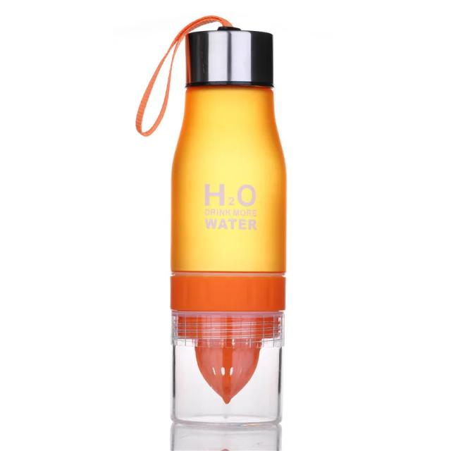 Garrafa de Água Infusora de 650ml para Frutas - Ideal para Crianças e Atividades ao Ar Livre