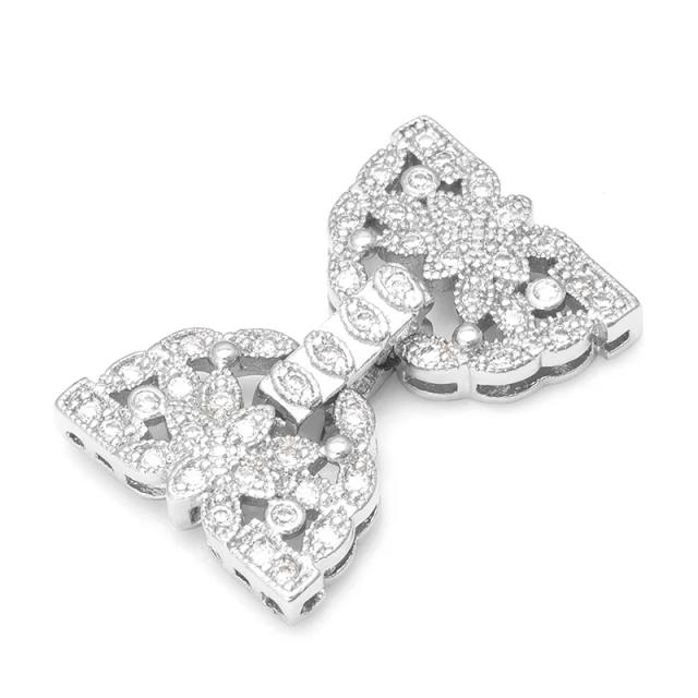 Fechos de Cobre de 23x15mm para Jóias: Acessórios DIY para Colares de Pérolas e Pulseiras com Cúbicos de Zircônia