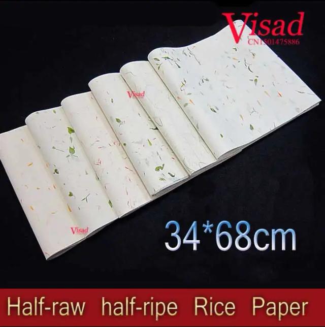 Papel Aquarela Chinês Artesanal para Pinturas e Caligrafia Xuan