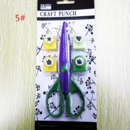 Tesoura para gravação de artesanato, frete grátis, novo design, presente para a escola, faça você mesmo, conjunto de perfuradores, papel, scrapbooking - Image 6