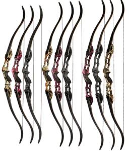 Tiro com arco recurvo novo f185 caça arco com 17 "19" 21 "30-55lbs mão direita tiro com arco - Image 2