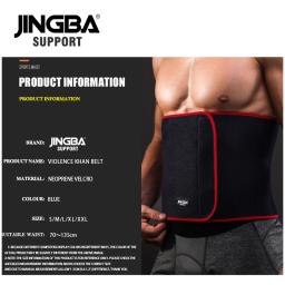 Jingba cinto fitness para homens, cinta para treino de cintura, neoprene, aparador de cintura, perda de peso, emagrecimento - Image 6