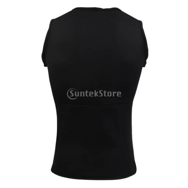 Jaqueta de Neoprene Unissex com Zíper Frontal para Mergulho, Surf e Pesca Submarina - Modelagem Preta