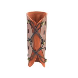 Protetor de braço com arco em couro tradicional, equipamento de proteção ajustável para arco, acessórios de tiro com arco, caça, 1 peça - Image 3