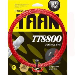 1pc taan tt8800 poli controle rotação raquete de tênis corda 7 anjos macio corda de tênis torção térmica 12m - Image 1