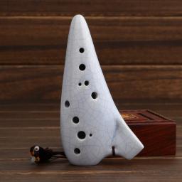 12 furos alto c ocarina alto c chave ac ocarina flauta forma de crack 12 buraco alto c ocarina instrumento de música folclórica - Image 3
