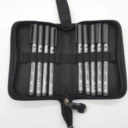 Sta caneta com ponta fina 9 peças, suprimentos de arte para desenho profissional à prova d'água, material marcador para esboço - Image 2