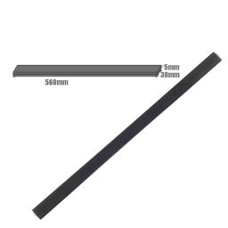 2 pçs 560*30*5mm caça tiro com arco de fibra de vidro preto de alta resistência membros para diy arco wargame tiro com arco - Image 2