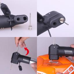 Compressor de ar de bicicleta com bomba de alta pressão, mini bomba manual, com suporte para schrader e válvula presta fietspomp - Image 4