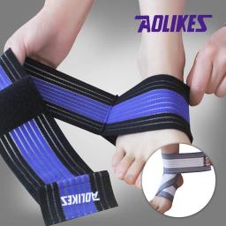 Tornozelo Suporte Elásticos, Alta Qualidade, Espiralmente Ferida Bandagem, Voleibol, Basquete, Tornozelo Overtraction, Ajustável, 1Pc - Image 4