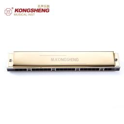 Kongsheng tremolo gaita 24 buracos para iniciantes, orgão bucal com chave c/# c/d/# d/d/e/f # f/g/# g/a, instrumentos musicais, com caixa - Image 5