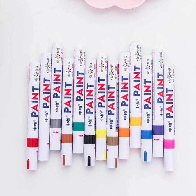 Caneta Pincel Sipa para Pintura a Óleo: Ideal para Projetos Artesanais e Marcação com Ponta Grande