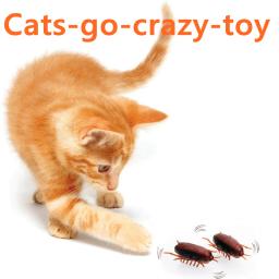 Brinquedo eletrônico para gatos, suprimentos para animais de estimação, brinquedo com bateria, baratas, gato, brinquedo interativo, brinquedo de treinamento divertido - Image 2