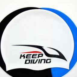 MANTER DIVING-Silicone Cap Natação Impermeável para Homens e Mulheres, Chapéu De Natação De Cabelo Longo, Tampa Da Orelha, Boné De Piscina - Image 3