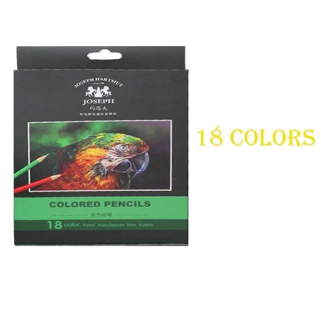 Conjunto de Lápis de Cor 48/72 em Madeira Natural - Perfeitos para Desenho Profissional, Escola e Pintura Artística