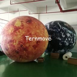 Globo de terra inflável gigante, com globo de terra e luz de led, para eventos - Image 6