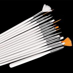 Pincéis de pintura de artesanato de cerâmica, forma diferente, ponta redonda, aquarela de nylon, 15 unidades, conjunto de pincéis, materiais de arte - Image 2