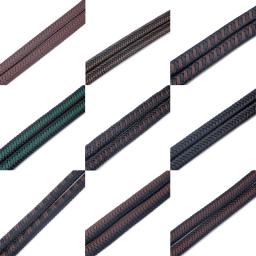 Cordão de couro trançado para artesanato, corda de fazer joias de pulseira, material para artesanato, 1m 12*6mm - Image 5