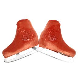 Nasinaya-sapato capa protetora para patinação figura, veludo acessórios para crianças e adultos, strass brilhante - Image 4