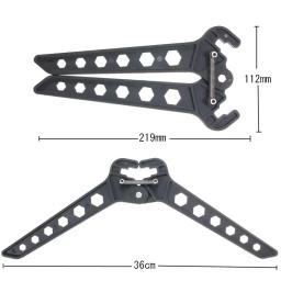 Preto Archery Bow Chute Suporte Pernas Titular Para 3D Shoot Range Alvo Caça Composto Bow Suporte Prateleira - Image 5