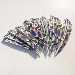 Pena de pavão para arco e flecha, escudo para arco e caça 20 peças - Image 1