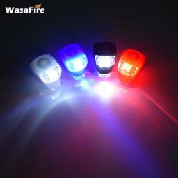 Luz de advertência da segurança do silicone 3 modos luzes da bicicleta capacete led flash luz roda dianteira da bicicleta luz ciclismo traseira lâmpada da cauda - Image 2