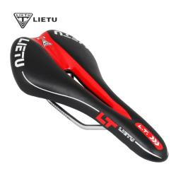 Lietu-Sela ergonômica de bicicleta para MTB, Road Bike, assento perfurado, espuma amortecida, PU Leather Texture, trilho de aço, acessórios do ciclo, novo - Image 2