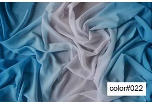 100D 2 tons rampa chiffon material gradiente gradual chiffon tecido transparente sombreado cor tecido de palco - Image 1