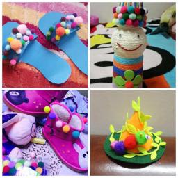 Bolas de pom-pom diy para decoração de festa, artesanato diy de costura, brilhante e brilhante com 12mm 500 - Image 4