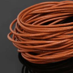 Couro Cordas Beading Cordões, DIY Acessórios para Colar e Pulseira, Suprimentos de Material Jóias, 100% Real, 5m, 1.5mm - Image 3