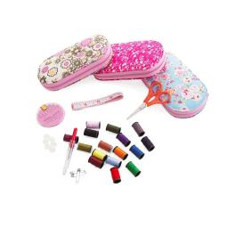 Mini Kits De Costura Portátil Caixa, Tesoura De Pin De Rosca De Agulha De Cor, Conjunto De Costura Com Estojo, Ferramentas Para Casa, Ferramenta De Mão DIY - Image 3
