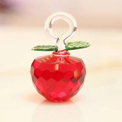 Figurinhas De Maçã De Cristal Colorido, Fruta De Vidro, Arte E Coleção De Papel, Ornamento De Mesa, Decoração Para Casa E Casamento, Presentes De Natal, 40mm, 50mm - Image 1