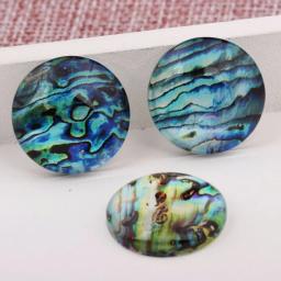 Onwear cabochão de vidro foto misturado concha abalone 12mm 10mm 14mm 18mm 20mm faça você mesmo acessórios de pingente de cúpula redonda - Image 3