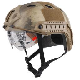 Tactical Airsoft Paintball rápido capacete com óculos, ARC Side Rails, Vas Shroud, NVG Mount, acessórios de caça, 2024 - Image 2
