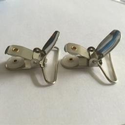Prendedor de chupeta de bebê, prendedor de chupeta de metal com tom de prata de 3.5cm/35mm, suporte de pacote de metal com 30 tamanhos - Image 6