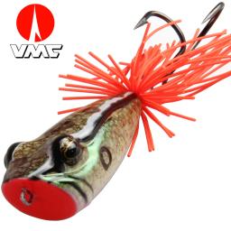 Anglerdream-isca artificial de plástico em forma de sapo vmc 3/0, isca de pesca dupla de lúcio, 58mm, 11.5g, isca de pesca flutuante - Image 1