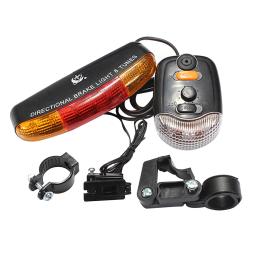 Sinal de seta de segurança com led para bicicleta, luz de freio e buzina - Image 3