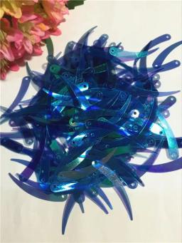 Lantejoulas de pvc planas em forma de pimenta, 5x32mm, com 1 furo, cores laser, 1000pcs - Image 3