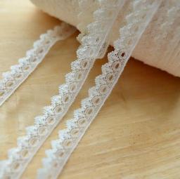 Fita de renda de marfim 10 m, fita para enfeite de rendas suaves de marfim, enfeites de rendas bordadas diy para acessórios de costura, decoração de embalagem - Image 4