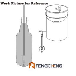Enchedor de garrafas de cerveja de 13.7 "(35cm) e comprimento 304ss, enchimento de garrafas de cerveja com escova de limpeza de nylon, engarrafamento de fabricação caseira - Image 2